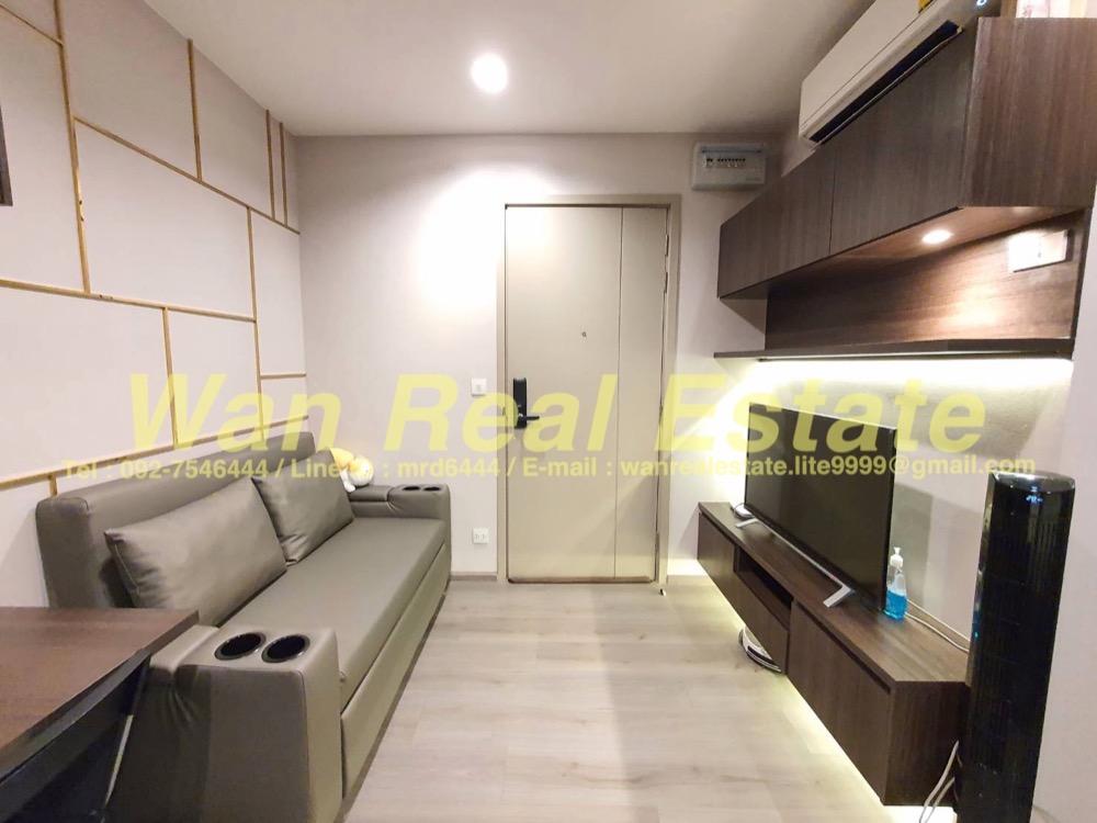 For RentCondoRattanathibet, Sanambinna : Condo for rent politan rive, 38th floor, size 25 sq.m., beautiful decoration, city view, corner room, ready to move in