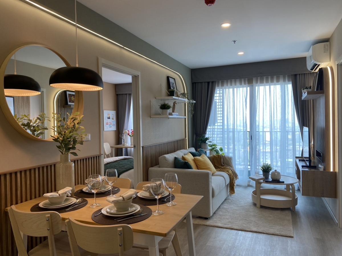 For SaleCondoThaphra, Talat Phlu, Wutthakat : 🔥Large room size 57 sq m. 2 bedrooms, near BTS Wutthakat, only 450 meters, Elio Sathorn-Wutthakat project, room size, price 3.99 million baht, make an appointment to view the room 0646428664 (Patch, project sales)