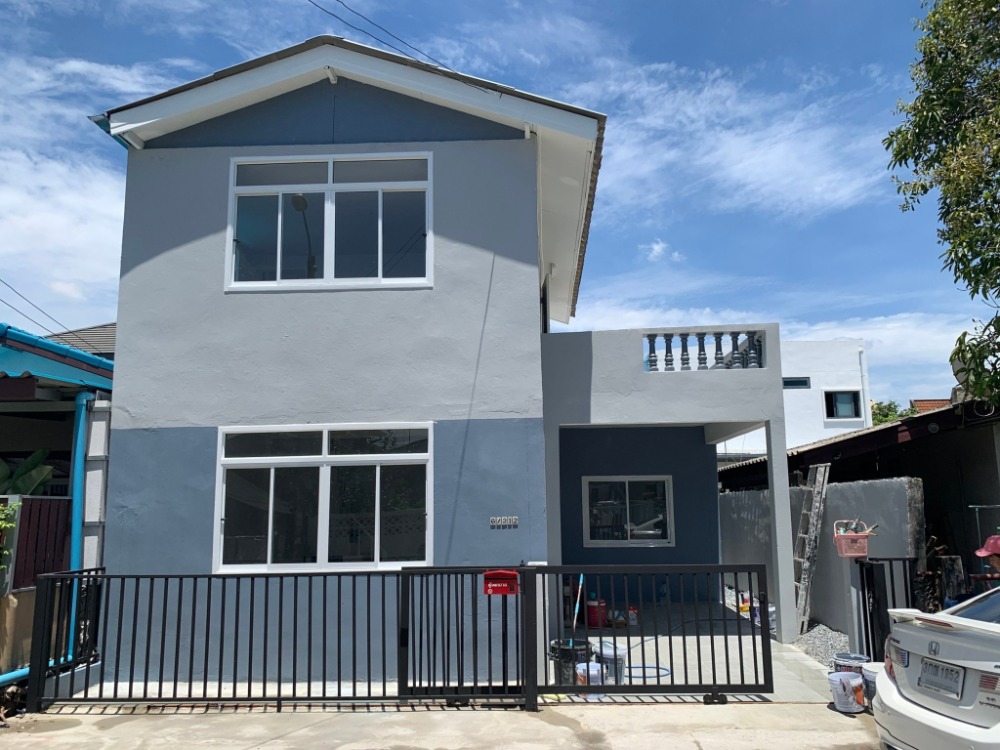 For SaleHouseMin Buri, Romklao : 2-storey detached house for sale, 32 sq m., Amornphan Village, Suan Siam Road 11, Intersection 18, Khan Na Yao Subdistrict, Khan Na Yao District