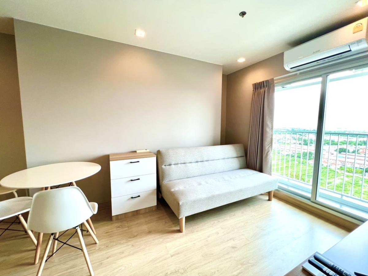 For RentCondoNonthaburi, Bang Yai, Bangbuathong : For rent‼️Casa Condo near Westgate @MRT Samyaek Bang Yai, 39th floor, size 21 sq m., furniture with electrical appliances. You can move in right away, city view, no buildings blocking it.