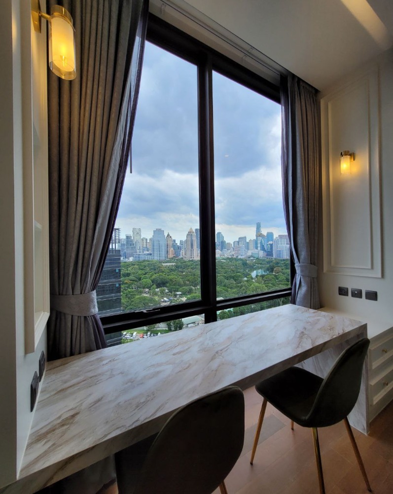 ให้เช่าคอนโดวิทยุ ชิดลม หลังสวน : ✦✦ Muniq Langsuan Lumphini Park View with Mirror sliding Door ✦✦