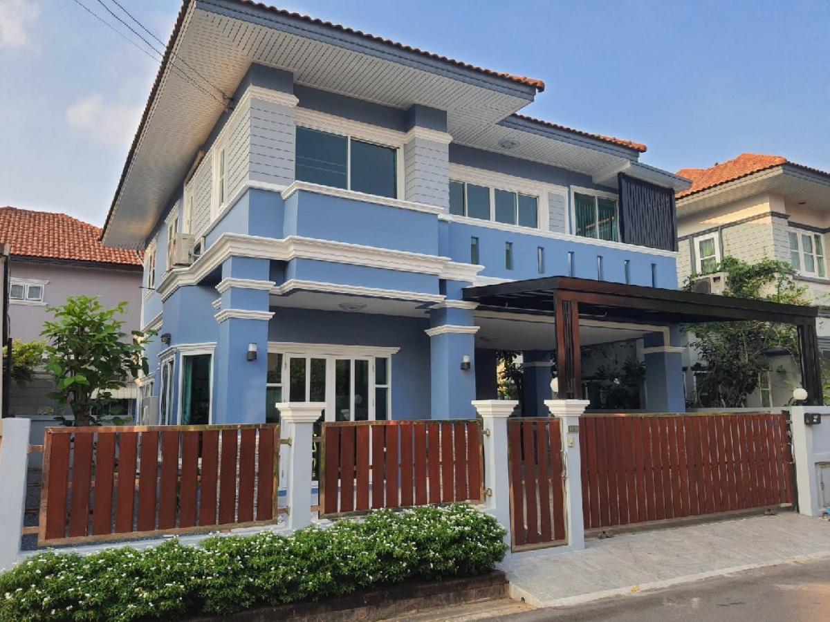 For SaleHousePinklao, Charansanitwong : Single house for sale Chitnara Village Sala Thammasop Road, Soi 20, newly renovated, ready to move in, area 48.5