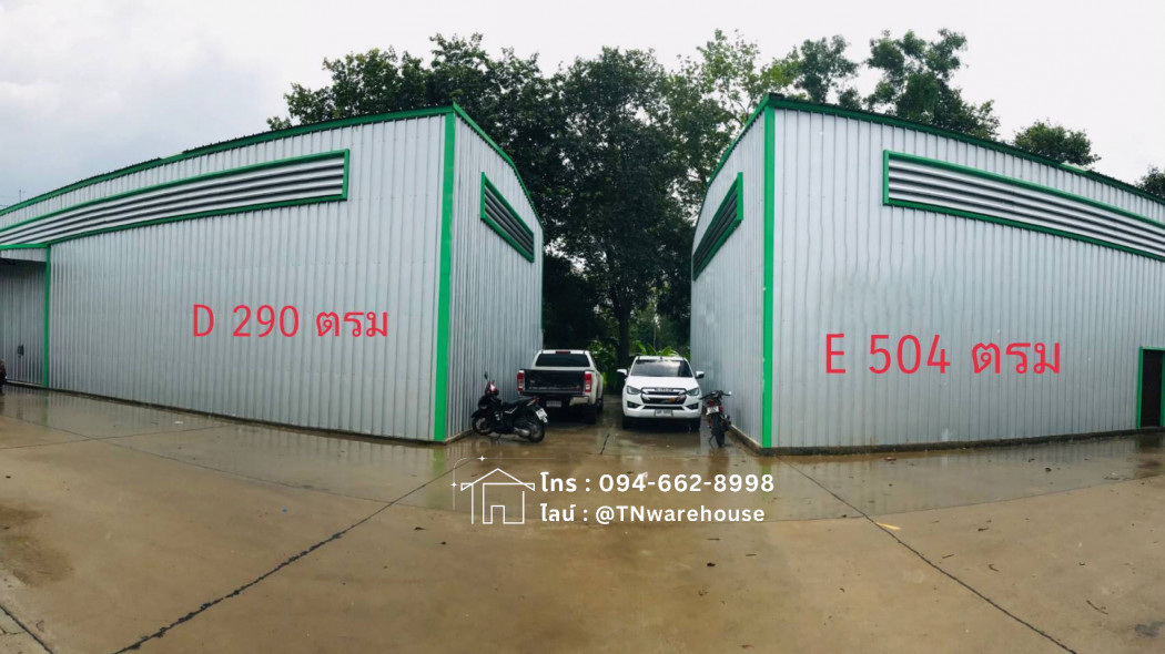 For RentFactoryRayong : Warehouse for rent, Rayong, 510 sq m., 127 sq m., next to the main road [ R03E ]