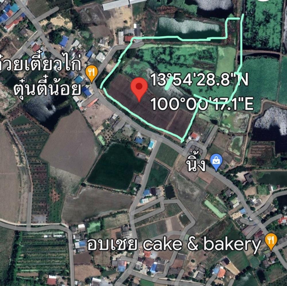 ขายที่ดินนครปฐม : ที่ดิน34ไร่ ห่างถนนมาลัยแมน 1 กิโลทำเลดีติดถนน2เลน