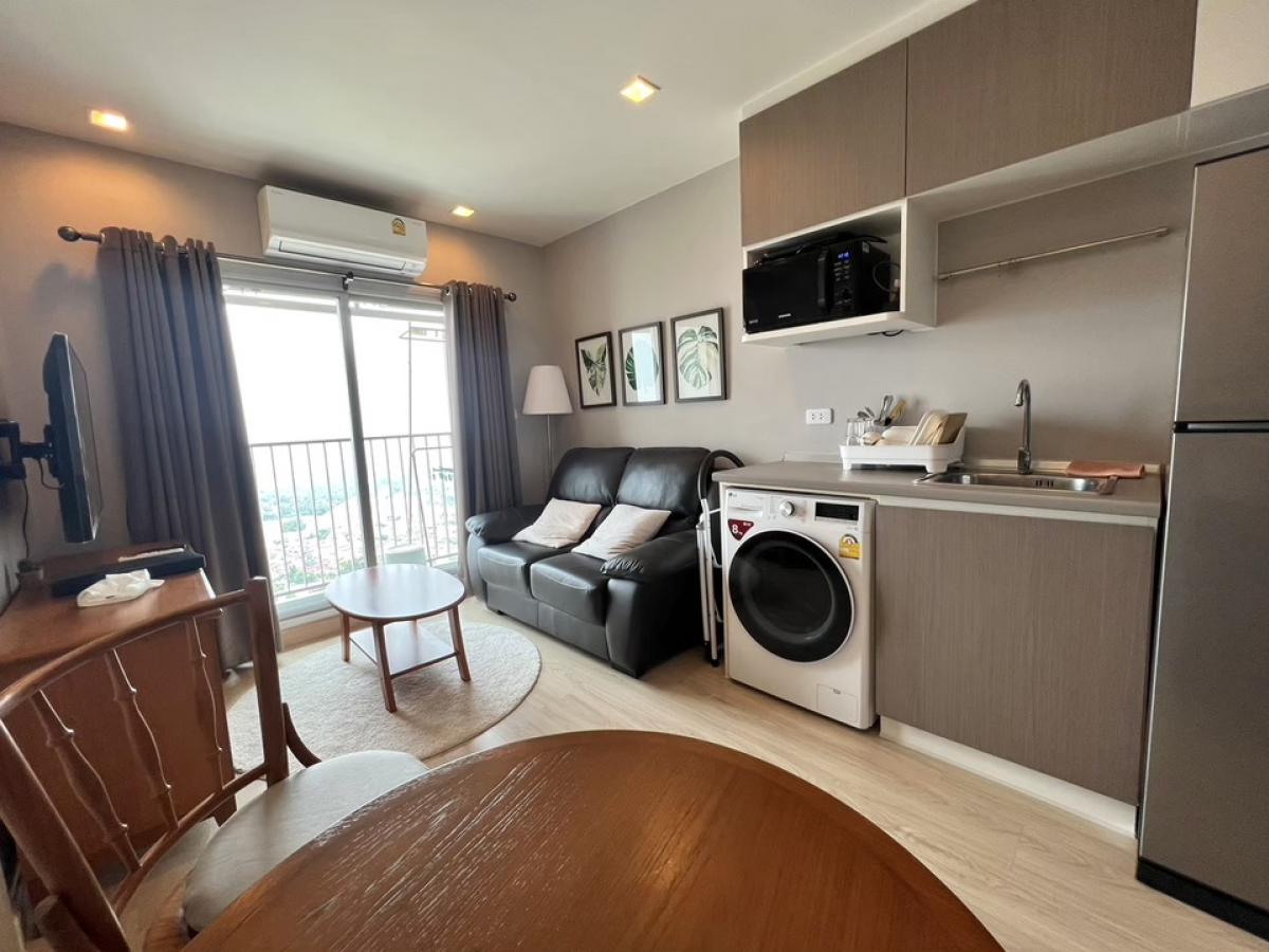 For RentCondoNonthaburi, Bang Yai, Bangbuathong : For rent!!️ Casa Condo Bangyai, 23rd floor, size 21 sq.m., furniture with electrical appliances You can move in, city view, no buildings blocking it.