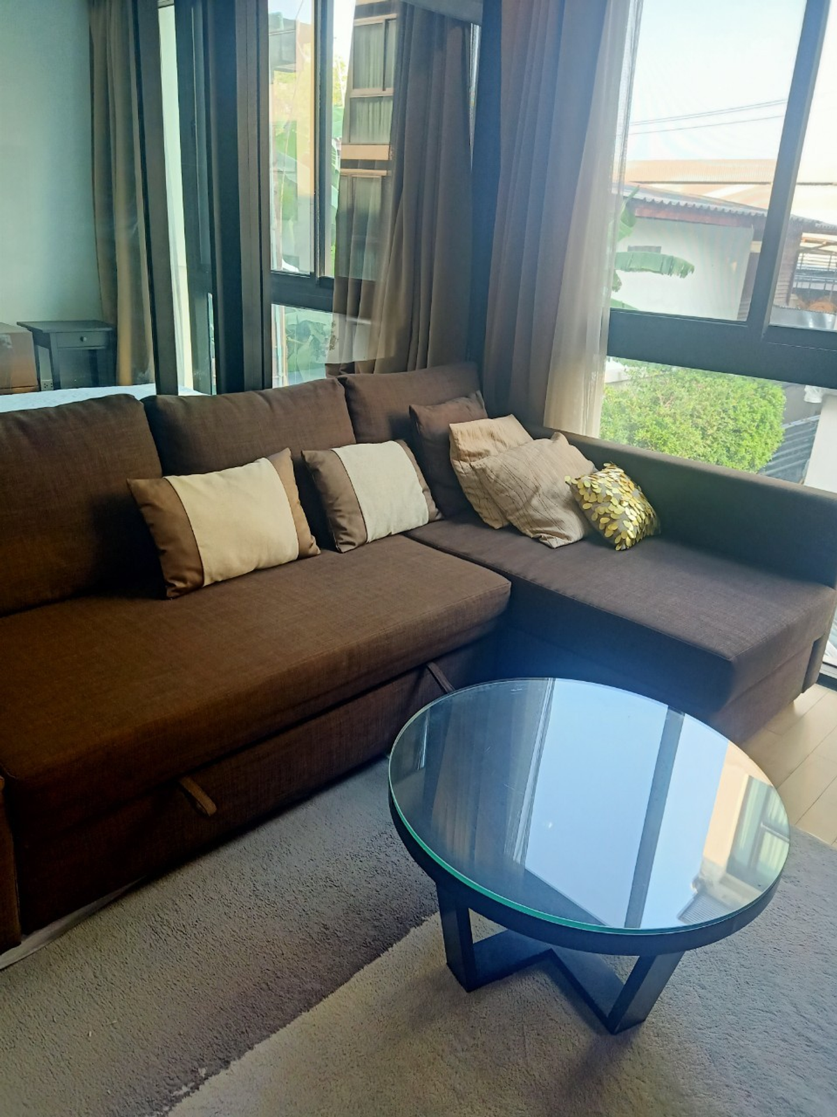 For RentCondoOnnut, Udomsuk : Room for rent : Abstracts Sukhumvit 66/1 Udomsuk 5 mins walk to BTS Udomsuk Size 62sqm 2 Bedroom 2 Bathroom on 4th floor , fully furnished with electric appli