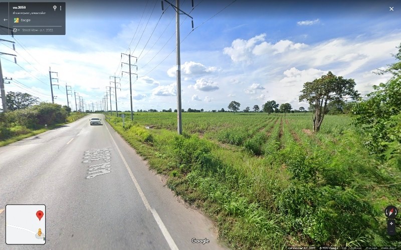 For SaleLandKorat Nakhon Ratchasima : Land for sale on the road, 24 Rai La Lan, Kritsana Subdistrict, Sikhio District, Nakhon Ratchasima Province (Korat)