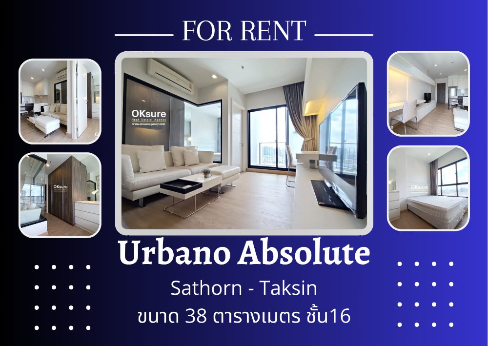 For RentCondoWongwianyai, Charoennakor : for rent Urbano Absolute (contain video)