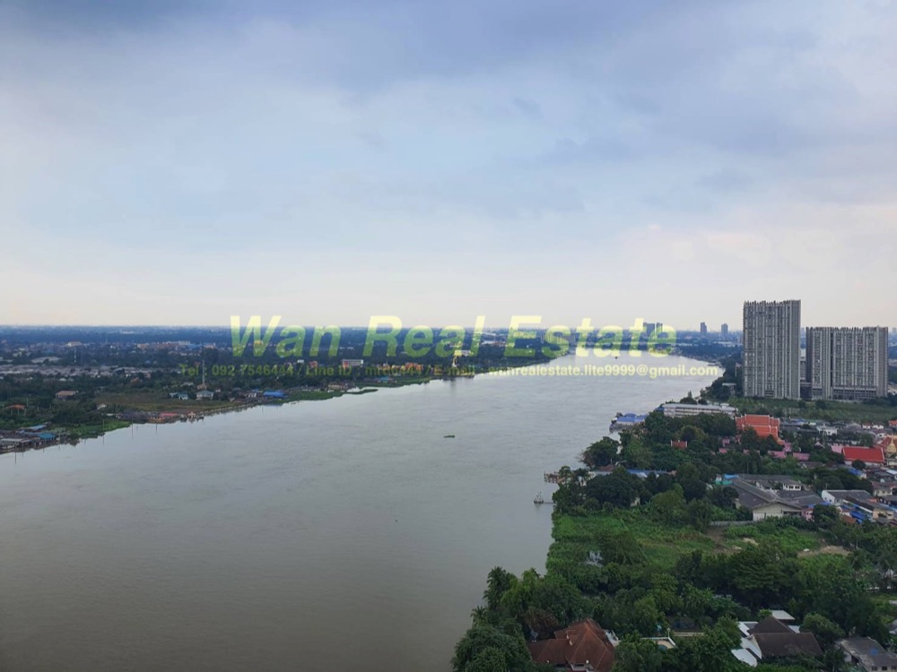 For RentCondoRattanathibet, Sanambinna : Condo for rent politan aqua, 27th floor, size 31 sq.m., river front zone, beautiful decoration, furniture, complete electrical appliances