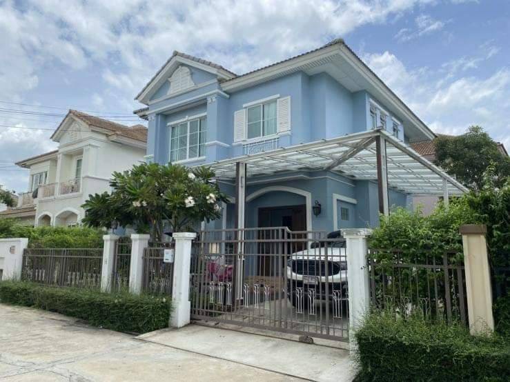 For SaleHousePhutthamonthon, Salaya : Worry-free investment! Very beautiful decoration!! English style detached house for sale with tenant, Image Place Phutthamonthon Sai 4 Village (Image Place), next to Image Mall and The Fourth.