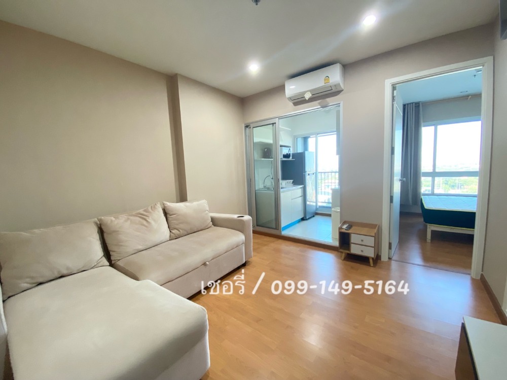 For RentCondoSamut Prakan,Samrong : LV030 Condo for rent The President Sukhumvit-Samutprakan, very new room, with furniture and electrical appliances, next to BTS Phraeksa, next to Robinson, condo next to the BTS, next to Black Market / Call 099-149-5164