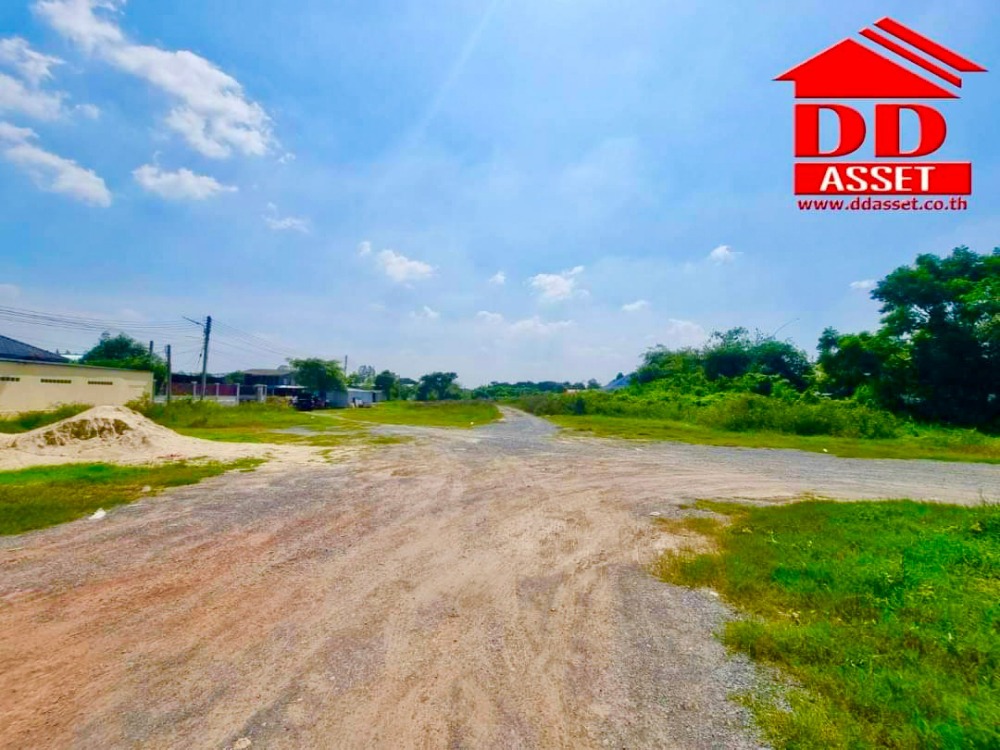 For SaleLandNakhon Pathom : Land for sale, next to the road, Soi Pathom Asoke, Ban Phaeo, Nakhon Pathom, on both sides of the road