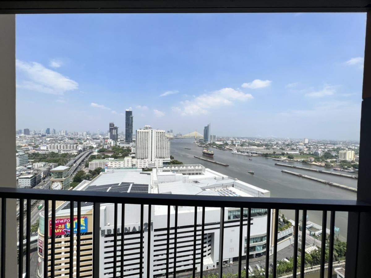 For RentCondoRama3 (Riverside),Satupadit : Cheapest rent, 13,500 baht, THE KEY Rama 3, river view room on the east side.