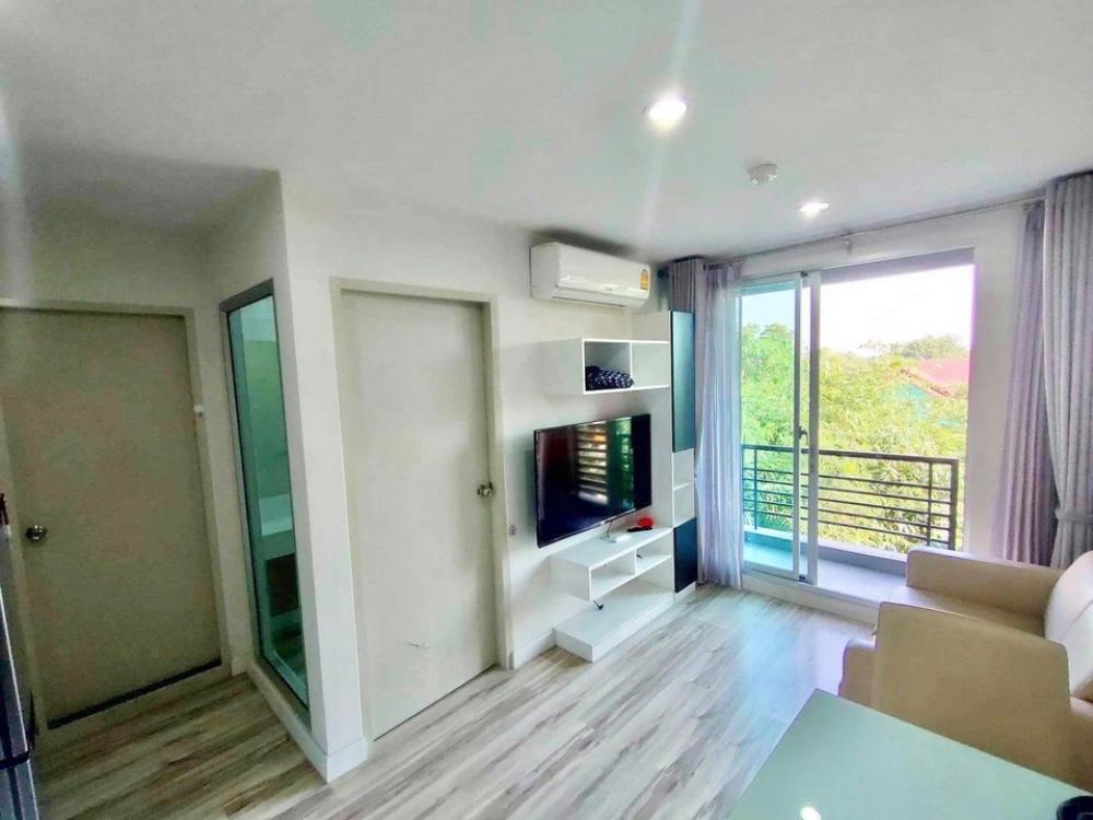 For RentCondoRama5, Ratchapruek, Bangkruai : Condo for rent S9 Sammakorn, beautiful room, garden view, MRT Purple Line, Bang Rak Yai Station, only 100 meters away *Vacant 1/1/68