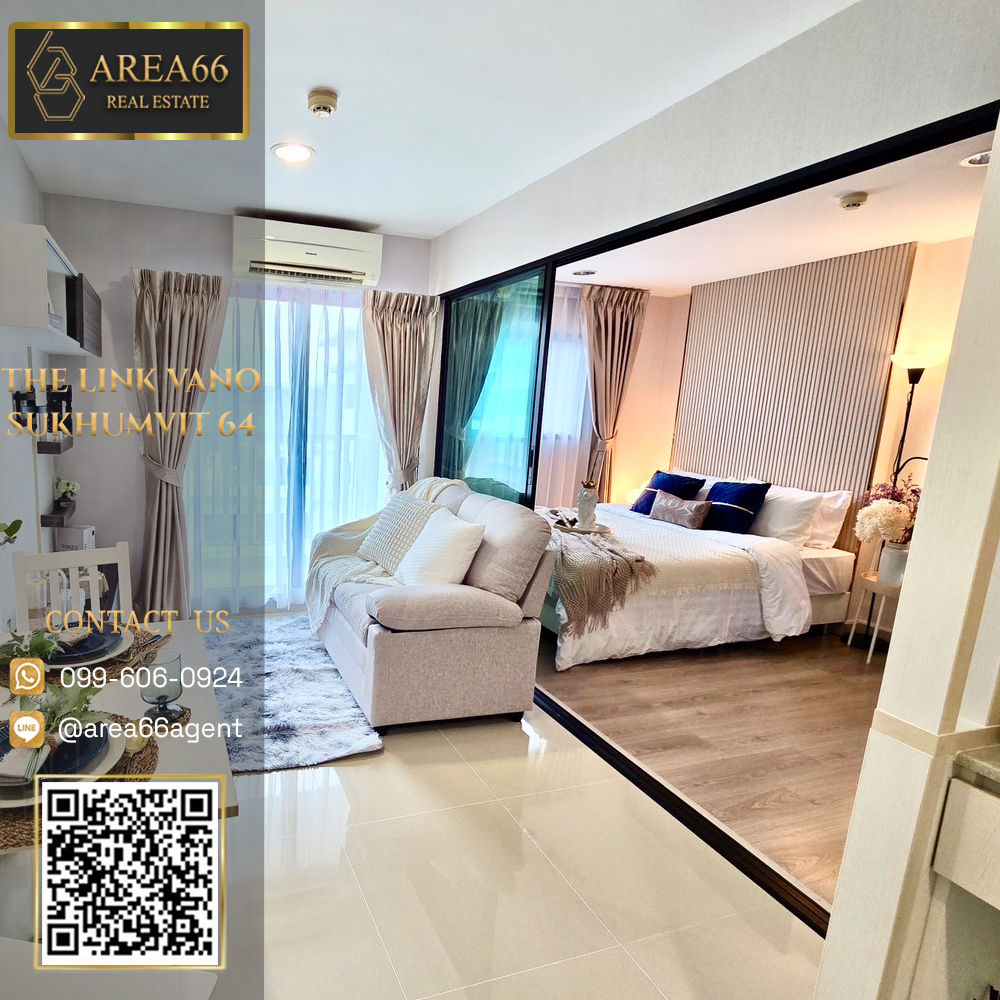 For SaleCondoOnnut, Udomsuk : 🔥 Urgent sale!! Condo The Link Vano Sukhumvit 64