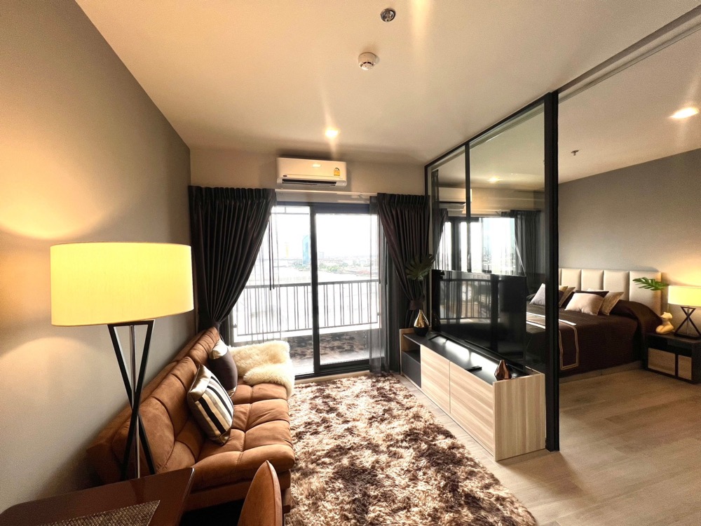 For RentCondoRama3 (Riverside),Satupadit : (Owner Post) Condo for rent, The Key Rama 3, next to Terminal 21, opposite Tree on 3, next to BRT Charoen Rat, near the expressway, Chao Phraya River view on Bhumibol Bridge side, size 1 bedroom, 1 bathroom, 30.60 sq m., 18th floor