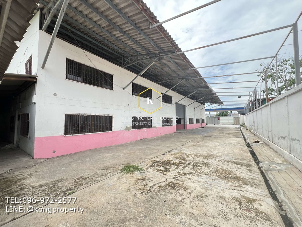 For RentFactoryEakachai, Bang Bon : Factory for rent, warehouse with office, workers' room, Ekachai Road, Bang Bon, Bang Nam Chuet Subdistrict, Mueang Samut Sakhon District, area 2 rai