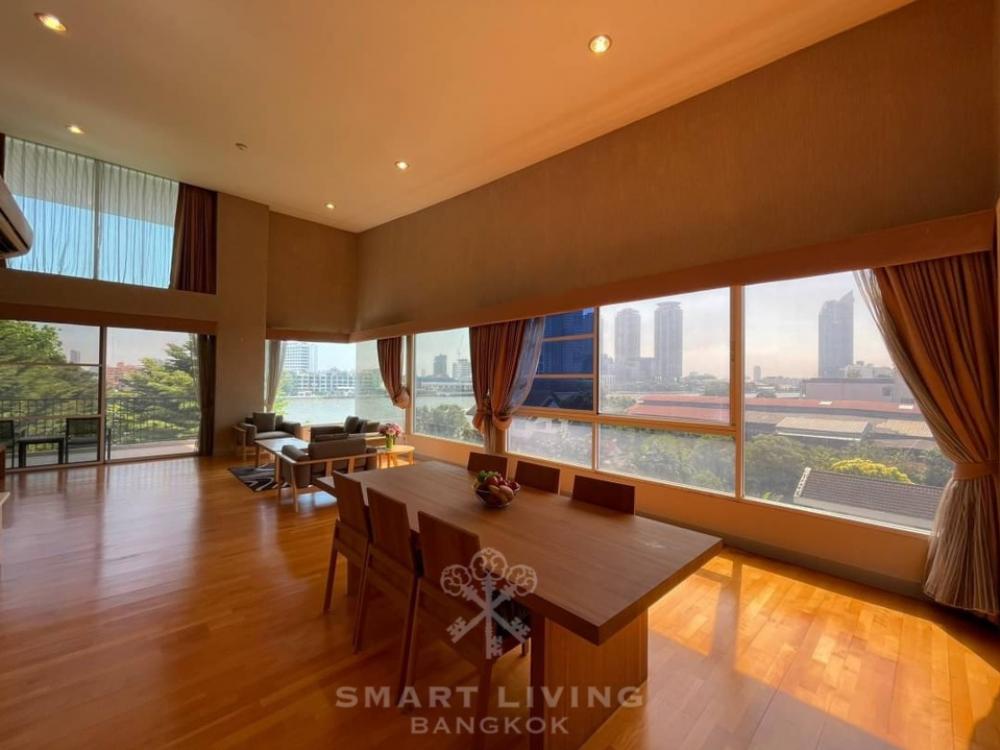 For SaleCondoWongwianyai, Charoennakor : Penthouse at THE FINE AT RIVER spectacular view to river on the highest floor near Icon Siam