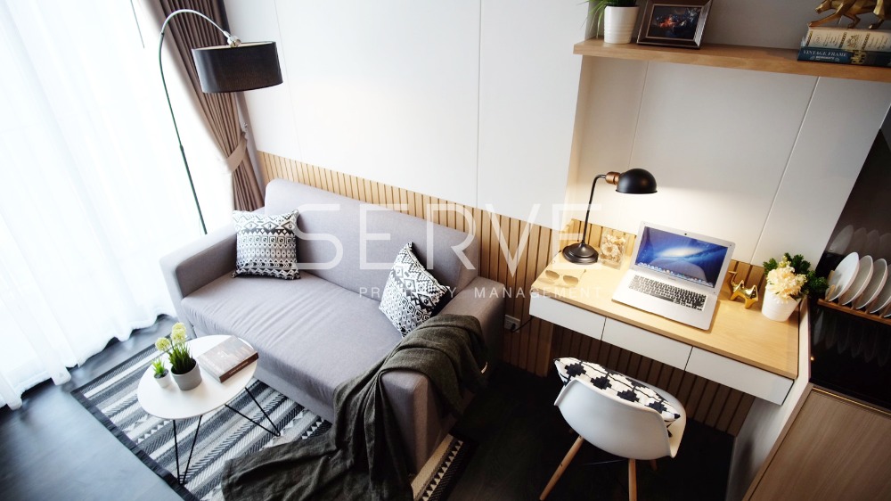 For RentCondoSukhumvit, Asoke, Thonglor : 1 Bed Homey Style High Fl. 10+ Nice Room and Good Location BTS Asok 250 m. & MRT Sukhumvit 200 m. at Edge Sukhumvit 23 Condo / For Rent