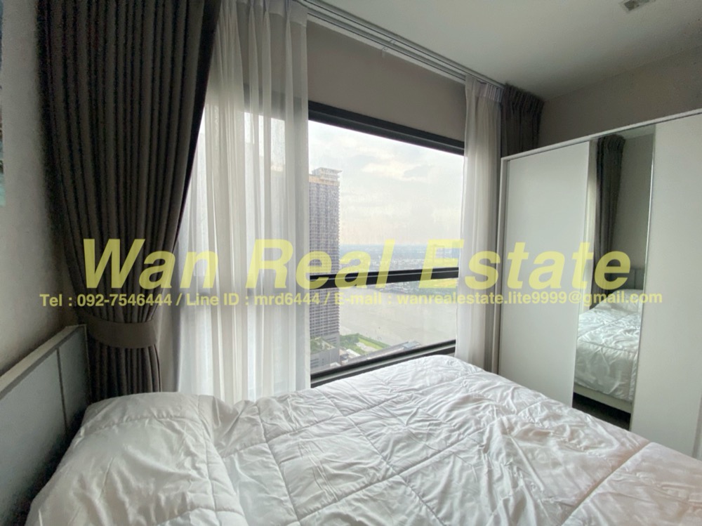 For RentCondoRattanathibet, Sanambinna : Condo for rent, politan aqua, 37th floor, size 25 sq m, fully furnished, ready to move in, beautiful view