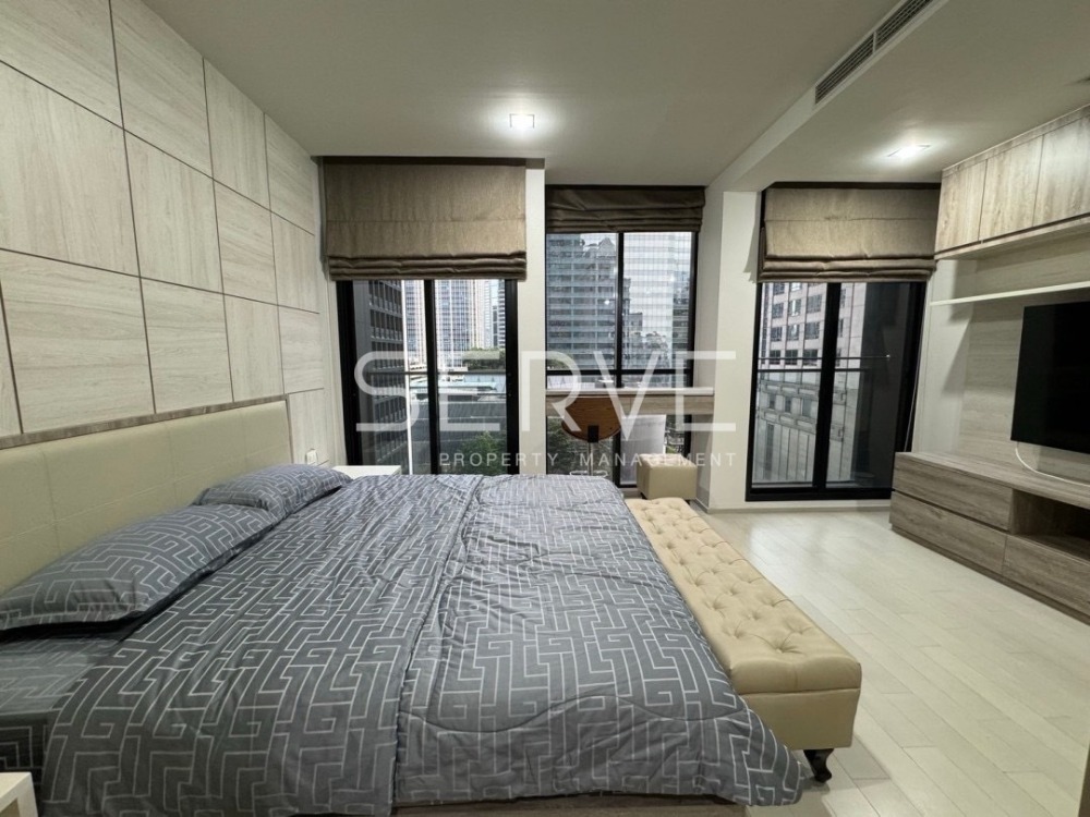 For RentCondoWitthayu, Chidlom, Langsuan, Ploenchit : 🔥🔥Large Room Studio with Partition 51.73 sq.m. Prefect Location Next to BTS Phloen Chit at Noble Ploenchit Condo / For Rent