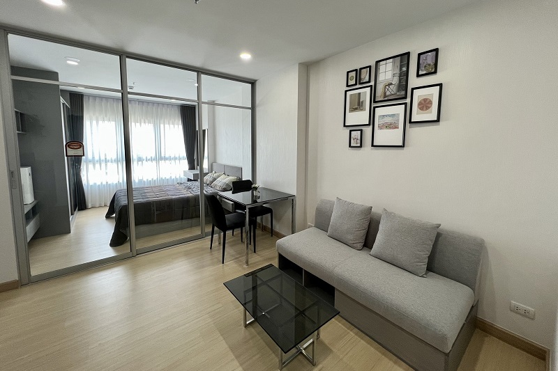 For RentCondoSamut Prakan,Samrong : Condo for Rent Supalai Veranda Sukhumvit 117 has 1 bedroom 35 sqm Fully-Furnished BTS Pu Chao Samrong Bearing Lasalle Bangna : MJ23R-088