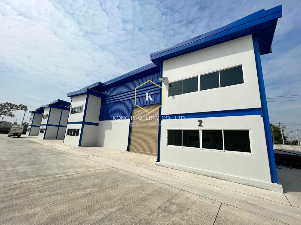 For RentWarehouseNonthaburi, Bang Yai, Bangbuathong : Warehouse for rent with office near 340 Lahan Road, Bang Bua Thong, Nonthaburi, area 334-574 sq m.