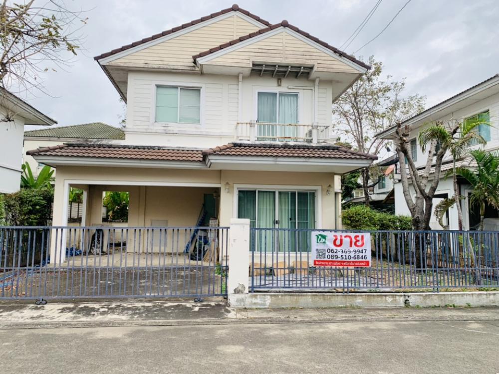 For SaleHouseChaengwatana, Muangthong : Cheap sale, single house, Prueklada Tiwanon-Ratchaphruek, 3 bedrooms, 2 bathrooms, 50 sq m, the owner lives very little, located on the main road 345