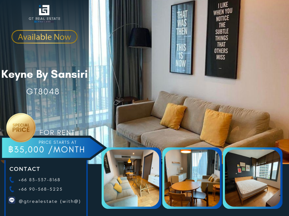 For RentCondoSukhumvit, Asoke, Thonglor : ✨Condo for Rent Keyne by Sansiri ✨