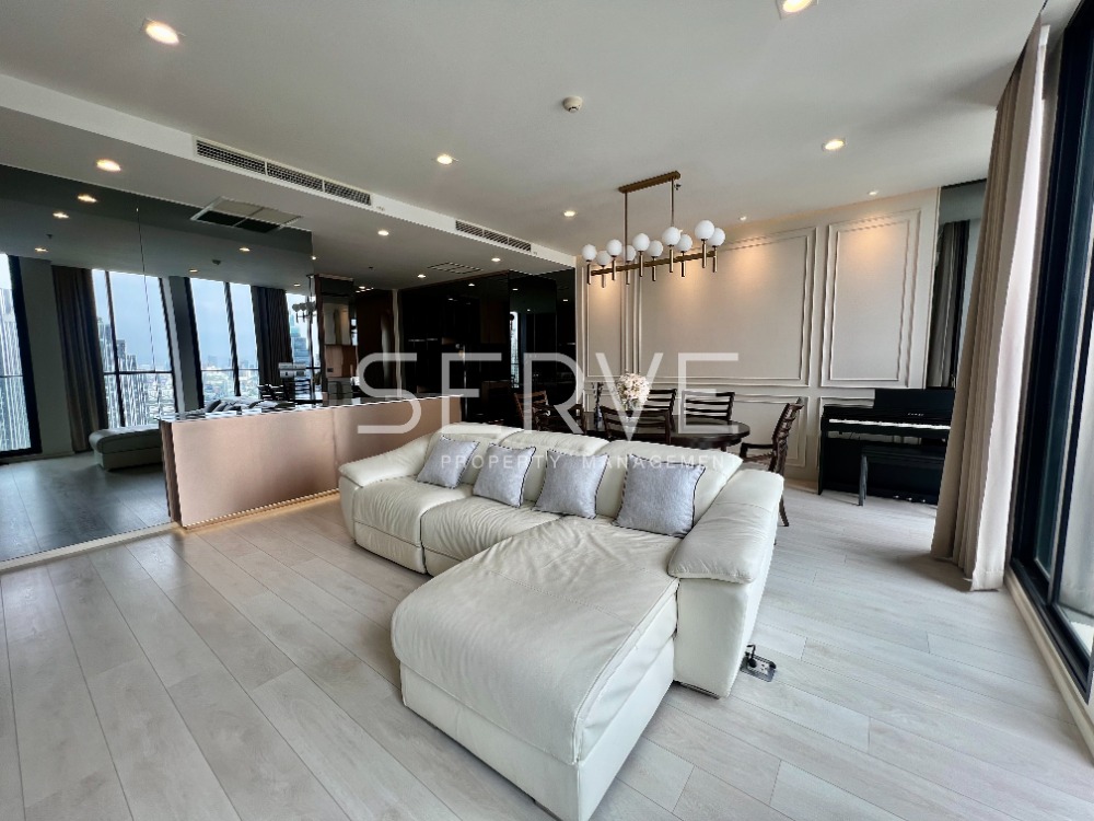 For RentCondoWitthayu, Chidlom, Langsuan, Ploenchit : Nice Decorate Combined 2 Beds with Bathtub High Fl. 25+ Perfect Location BTS Phloen Chit at Noble Ploenchit Condo / For Rent