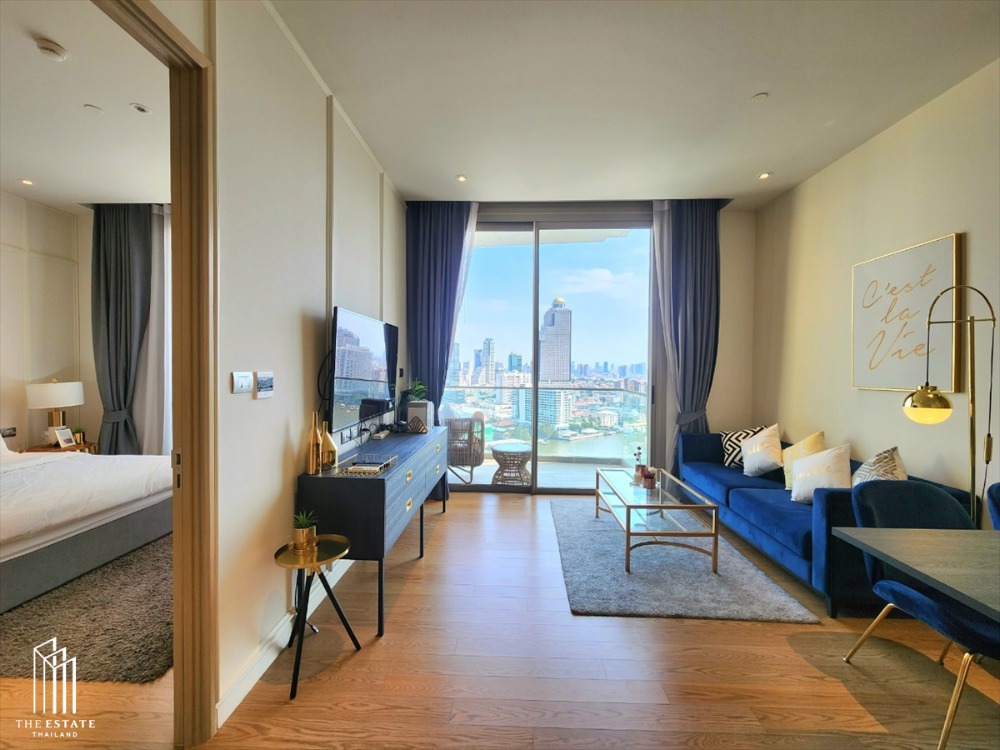 For RentCondoWongwianyai, Charoennakor : Condo for RENT *Magnolias Waterfront Residences ICONSIAM 20th floor+, beautifully decorated, fully furnished, ready to move in with a World Class project @68,000 Baht