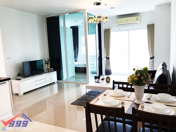 For SaleCondoPattanakan, Srinakarin : Condo for sale, beautiful room, 2 bedrooms, 70 sq m, north side, corner room