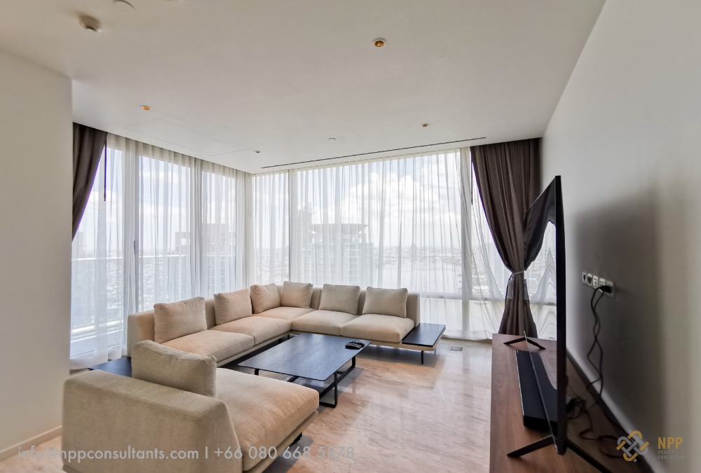 ขายคอนโดสาทร นราธิวาส : 2 Bedrooms For Sale with River View at Four Seasons Private Residences