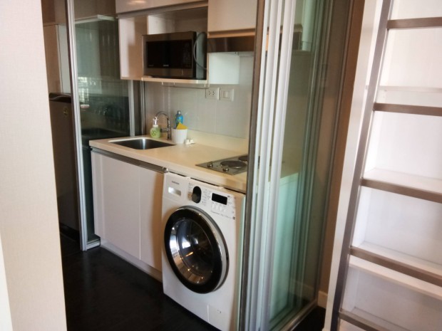 For RentCondoSukhumvit, Asoke, Thonglor : Ashton Morph 38, Ashton morph Spacious convenient full furnished 33.35sqm. Duplex room ready to move in for rent Good price