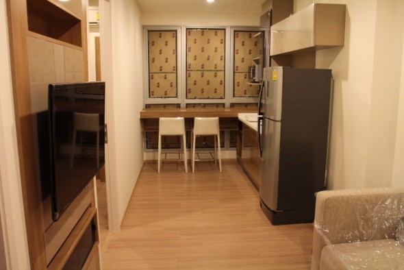 For RentCondoOnnut, Udomsuk : Rhythm Sukhumvit 50, 35sqm Cozy, Brand New Studio Condo for rent at Rhythm Sukhumvit 50