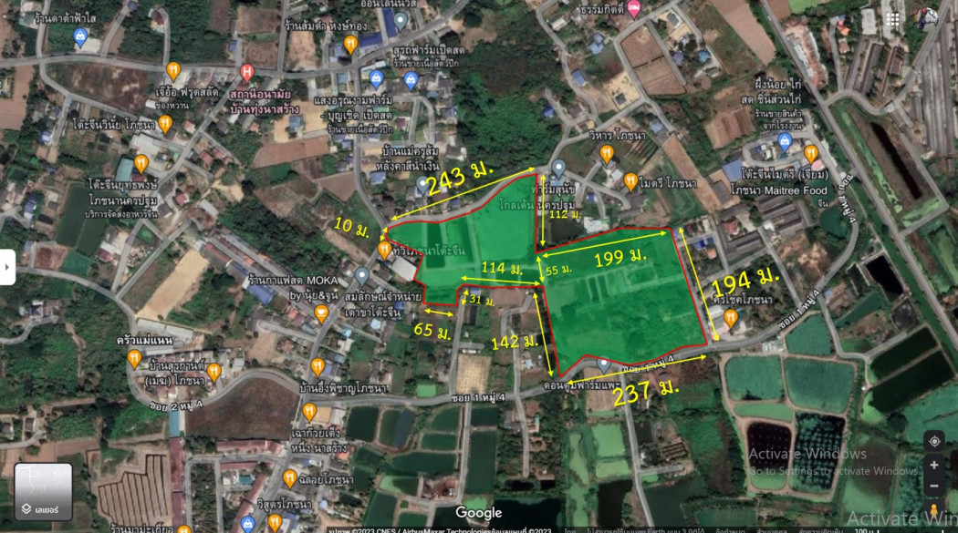 For SaleLandPhutthamonthon, Salaya : Land for sale, Muang District, Nakhon Pathom, size 47 rai 2 ngan 44 square wa, near Nakhon Pathom Rajabhat University