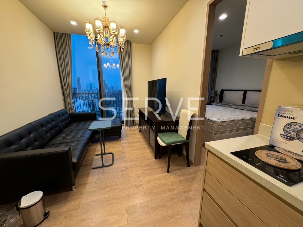 For RentCondoSukhumvit, Asoke, Thonglor : 1 Bed 35.13 sq.m. High Fl. 20+ New Condo Good Location Close to BTS Phrom Phong at Noble Around 33 Condo / Condo For Rent