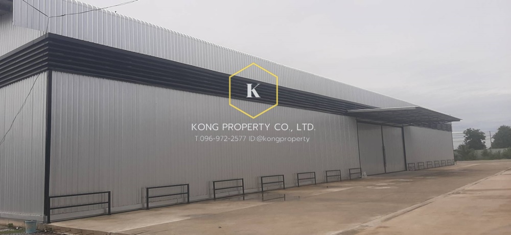 For RentWarehousePathum Thani,Rangsit, Thammasat : Warehouse for rent on Bang Bua Thong Road, Suphan Buri, Lat Lum Kaeo, Pathum Thani, area 600-1770 sq m.