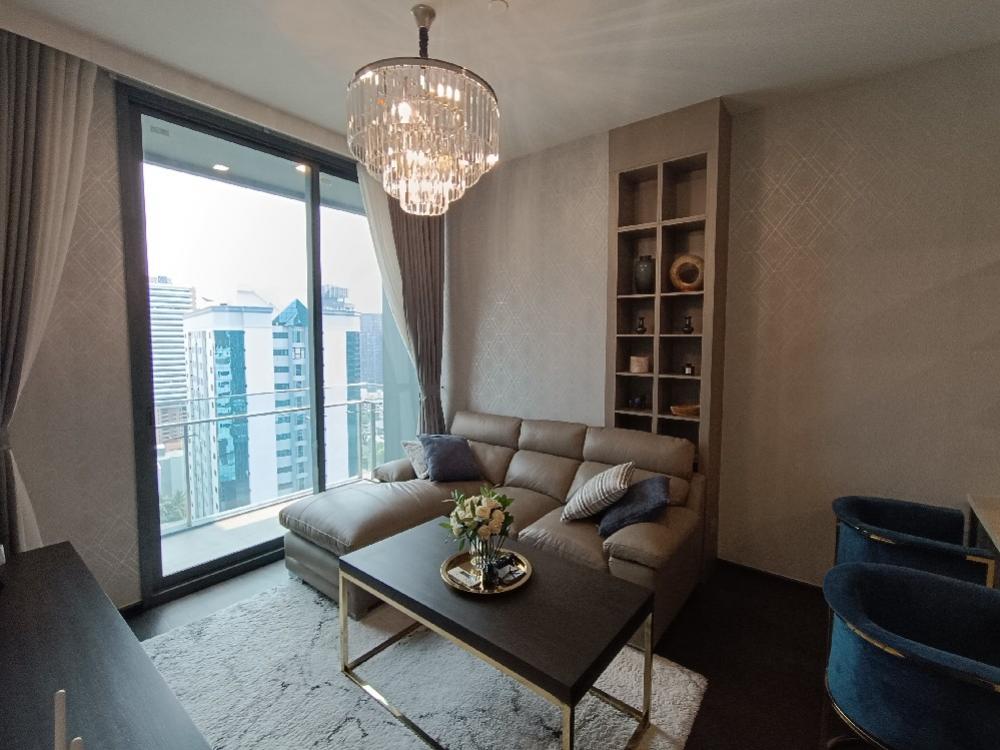 For RentCondoSukhumvit, Asoke, Thonglor : For rent and sale one bedroom Corner unit at Laviq, 46 sqm, floor 19