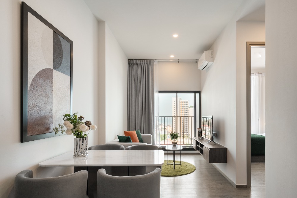 For RentCondoSriracha Laem Chabang Ban Bueng : ✅𝐅𝐫𝐞𝐞 𝐰𝐢𝐟𝐢 ᯤ 𝗰𝗼𝗻𝗱𝗼 𝗳𝗼𝗿 𝗿𝗲𝗻𝘁  Two Bedroom FREE Wi-Fi @ Hampton Sriracha (Accept Short Contract)