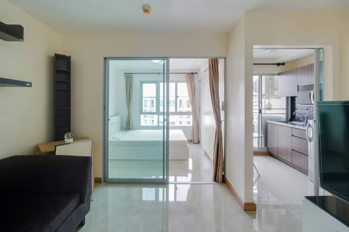 For RentCondoVipawadee, Don Mueang, Lak Si : 🥝🥝 Condo Den Vibhavadi for rent 🥝🥝 8th floor, size 29 sq m, fully furnished with washing machine