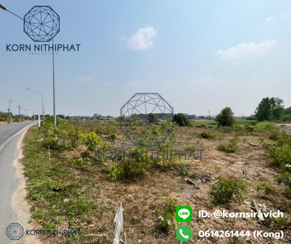 For SaleLandPattaya, Bangsaen, Chonburi : Land sales announcement 31-1-42 rai on 3 side roads, corner plots, pillows, Nang Nang Subdistrict, Phanat Nikhom District Chon Buri Province Suitable for building warehouses