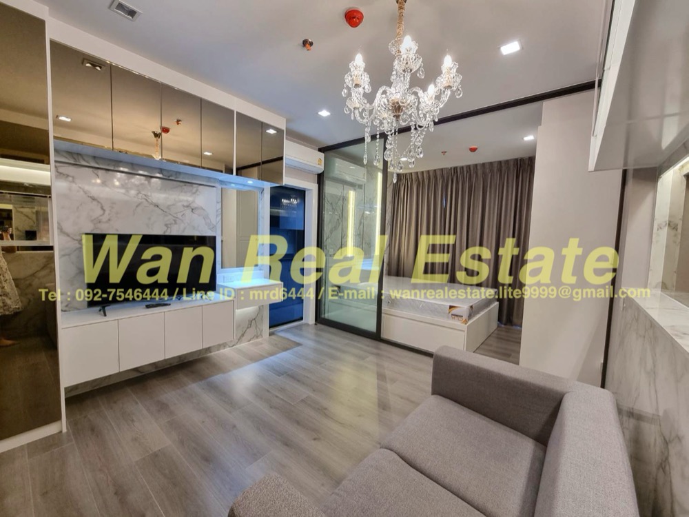 For RentCondoRattanathibet, Sanambinna : Condo for rent: The Politan Aqua, 18th floor, size 31 sq m, very beautifully decorated, river view