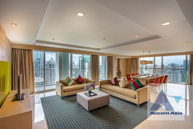 For RentCondoWitthayu, Chidlom, Langsuan, Ploenchit : (AA41691) Penthouse | 3 Bedrooms Condominium for Rent in Ploenchit, Bangkok near BTS Chitlom at Urbana Langsuan