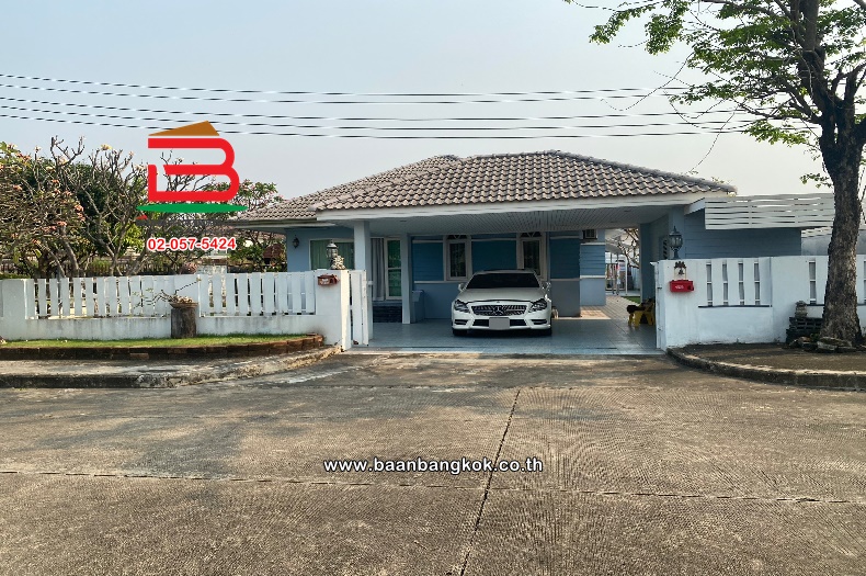 For SaleHouseMin Buri, Romklao : Single house, Panya Inthra Village, P 7, area 150 square meters, near Phraya Suren Intersection, near Safari World, Ram Inthra Road, Bang Chan Subdistrict, Khlong Sam Wa District, Bangkok.