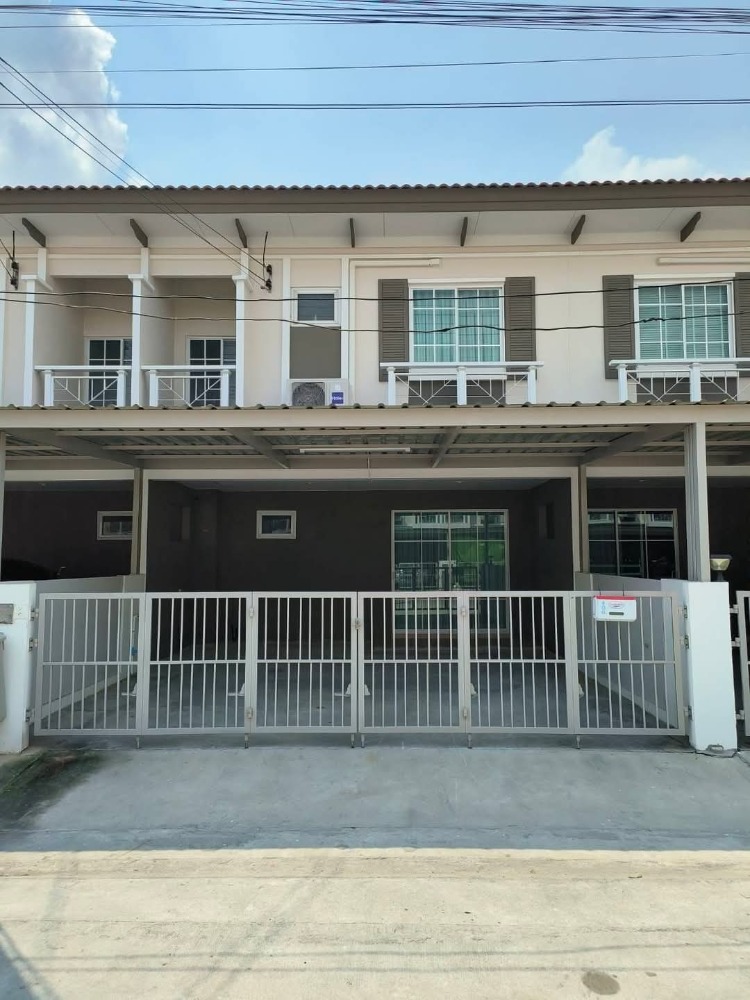 For SaleTownhousePathum Thani,Rangsit, Thammasat : 🏡P. 2-story semi-detached house for sale, Pruksa Village C, Khlong Sam, Soi 2/1.