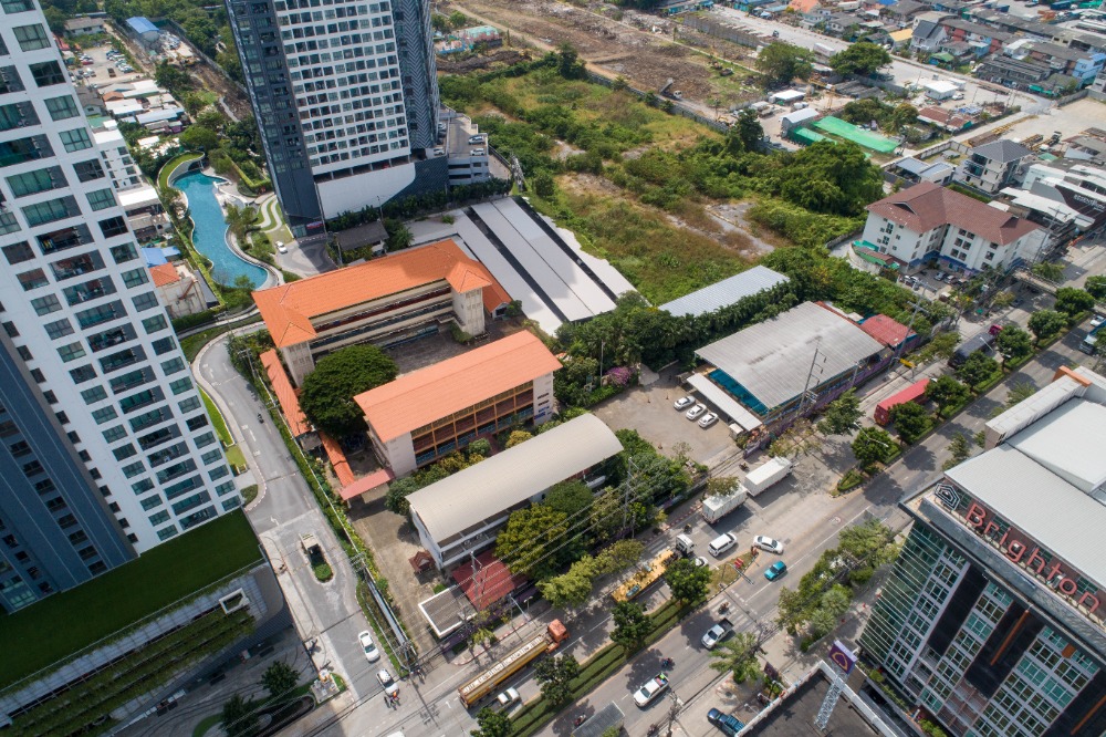 For SaleLandBangna, Bearing, Lasalle : LAST High-Rise Constructible Plot near Bang Na Intersection!! 6 Rai 47.8 Plot Land for SALE at Sanphawut Road, 700 Meters from BTS Bangna!! Near Bitec, Near Bangkok Mall (Soon To Be The Biggest Mall In Thailand)