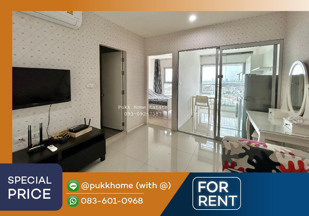 For RentCondoOnnut, Udomsuk : Aspire Sukhumvit 48 ✨ Ready to move in 15 Mar. Beautifully decorated room, complete electrical appliances 📞 Line : @pukkhome (with @)