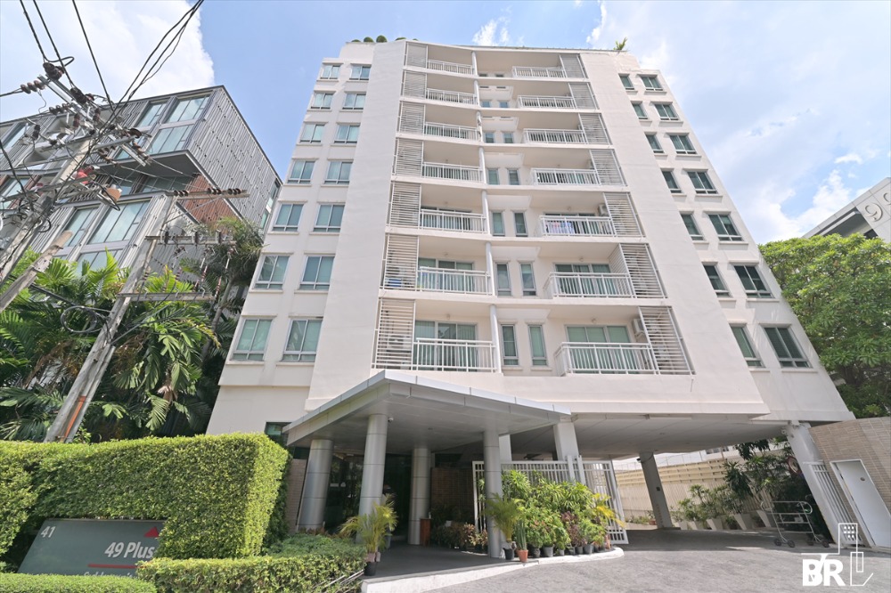 For SaleCondoSukhumvit, Asoke, Thonglor : 🔥Just 87,xxx B/Sqm🔥For Sale Condo 49 Plus, 2 beds, 2 baths, 80 sq.m. Corner unit, big size room, high floor, best view, near BTS Thonglor