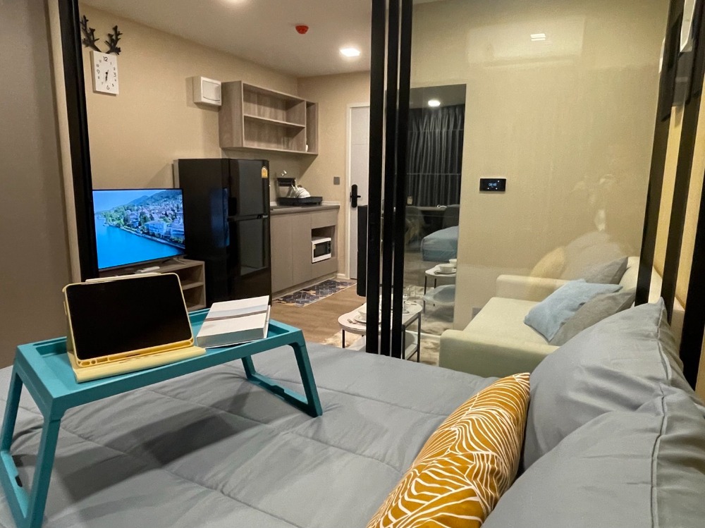 For RentCondoPathum Thani,Rangsit, Thammasat : Condo for rent, Kev TU, Building B, 5th floor, 1 Bedroom, fully furnished, ready to move in, student price